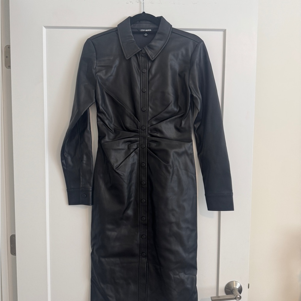 Steve Madden Black Midi Dress